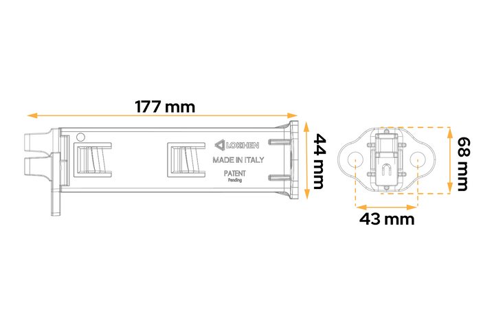 Sada dvou skládacích zakládacích kol LOKHEN ORIGAMY 56 h: 230 mm / sada s rukojetí