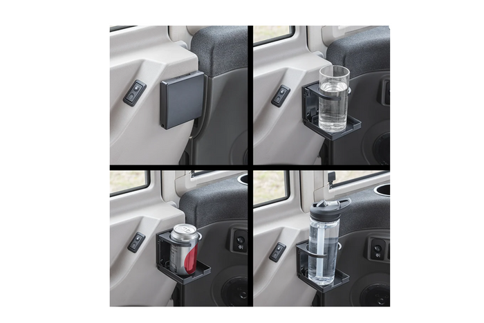 Skládací držák na nápoje ProPlus 761474V01BK na plechovky a lahve o průměru 58–98 mm