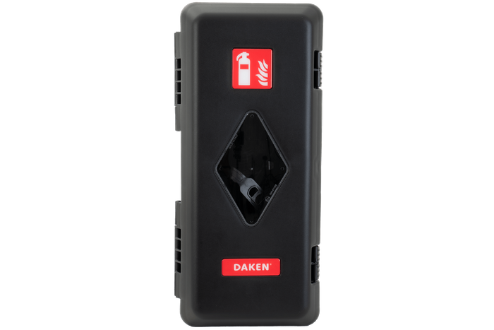 Krabice na hasicí přístroj 9 kg DAKEN 82010 ADAMANT 671x310x247mm černá