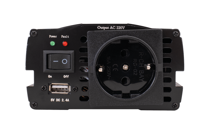 Měnič napětí 12V/230V (600/1200W) KAMAR E1924