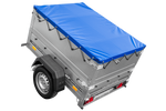 Přívěs Garden Trailer 150 KIPP s BIS bočnicemi a modrou plachtou
