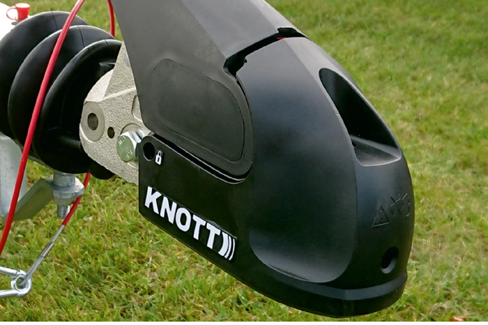 Tažný kloub KNOTT KS30 se stabilizátorem pro přívěs 3000 kg s 50 mm trubkovou ojí