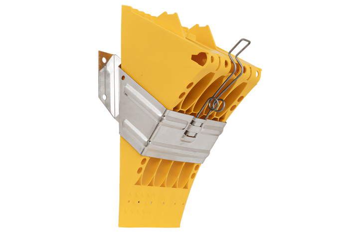 Klín pod kola E53 s montážním držákem LOKHEN výška: 225 mm