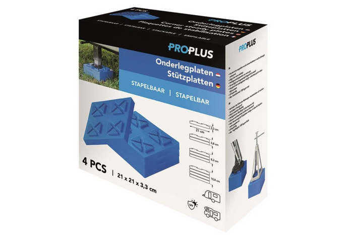 Sada čtyř rohových stabilizačních podložek ProPlus pro přívěs 361538