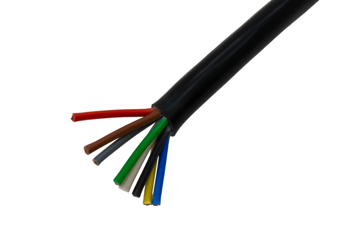 Osmižilový elektrický kabel HYBSZ YLY-S 8x1,5 - 1 m