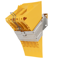 Klín pod kola E53 s montážním držákem LOKHEN výška: 225 mm