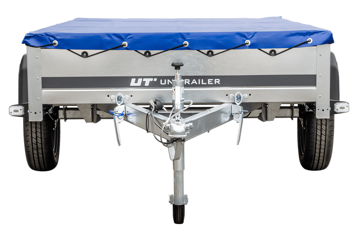 Lehký přívěs 230x125 UNITRAILER GARDEN 230 KIPP s rámem H-0 a modrým krytem