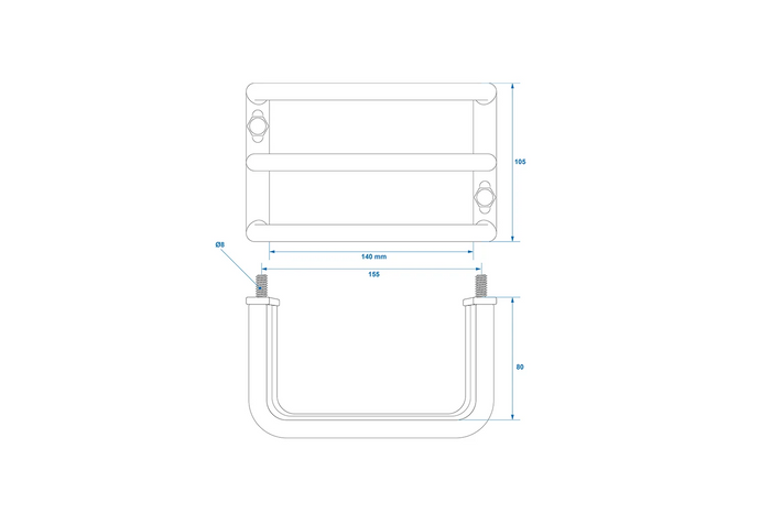 Ochranná mřížka zadního světla přívěsu ProPlus, kryt zadního světla 140x105x80mm