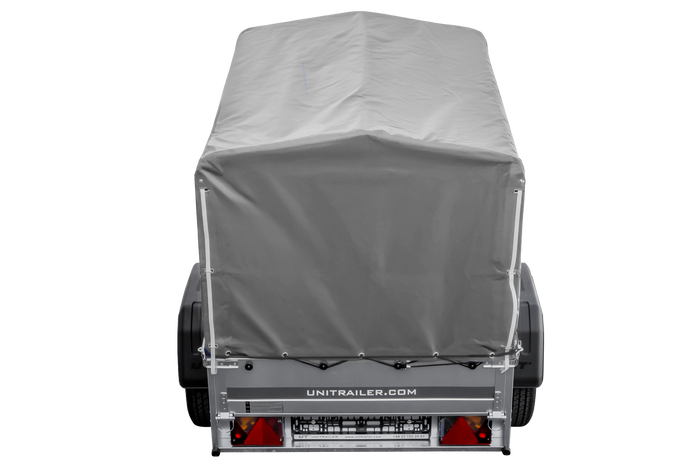 Jednonápravový přívěs 150x106 UNITRAILER GARDEN 150 KIPP s rámem H-800 a šedým krytem