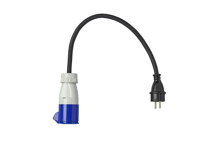 Adaptér se zástrčkou Schuko a zásuvkou CEE 16A 230V ProPlus 373526 s kabelem 40 cm