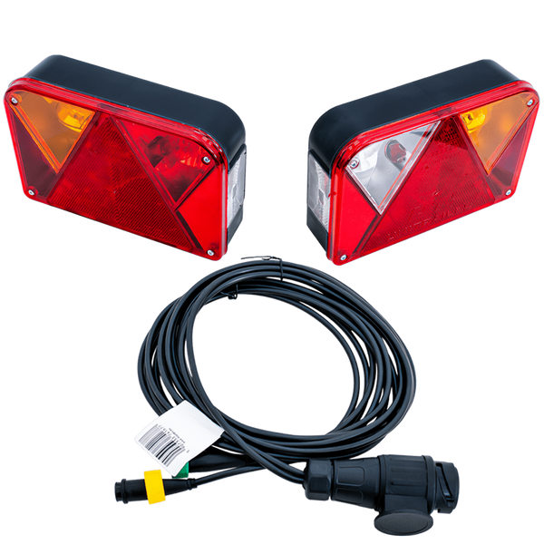 Zadní světla DOBPLAST DPT35 + kabelový svazek MANTES 4m 13PIN