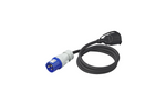 Adaptér s CEE zástrčkou a zásuvkou s ochranným kontaktem 16A 230V ProPlus 373530DE s kabelem 150 cm