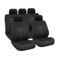 Sada potahů na autosedačky LAMPA Rapid, černošedé, pro přední a zadní sedadla
