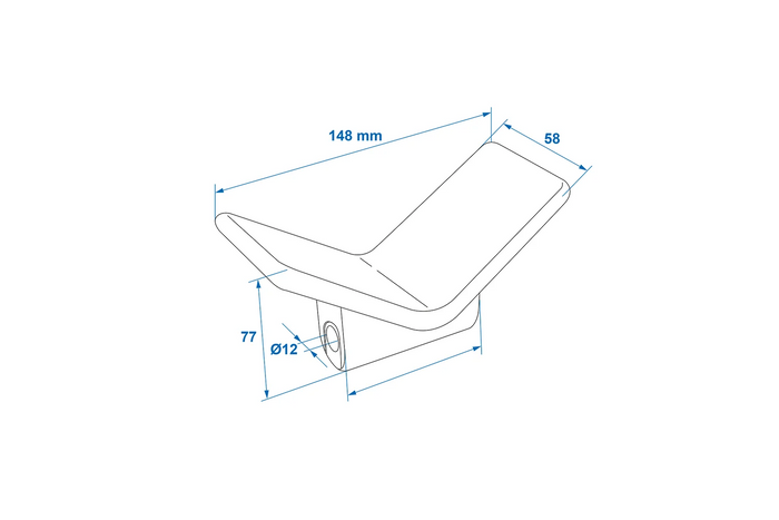 Příďový blatník ProPlus 345453BK pro přívěs na loď