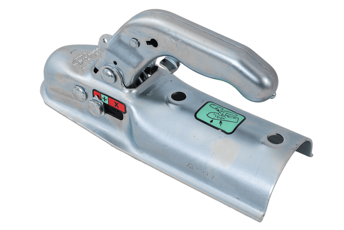 Kulové tažné zařízení KNOTT K7.5-E pro přívěs o hmotnosti 750 kg s trubkovou ojí o průměru 70 mm