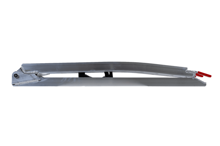 Skládací hliníková rampa UNITRAILER ALR002 pro přívěs 221 cm 340 kg s popruhem