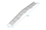 ProPlus 390094 skládací rampy ocelové nájezdové rampy pro přívěsy 203 cm 680 kg sada 2 ks
