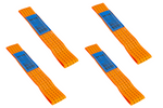 Sada čtyř přepravních postrojů pro přívěs UNITRAILER 0,3m/50mm/4t oranžová