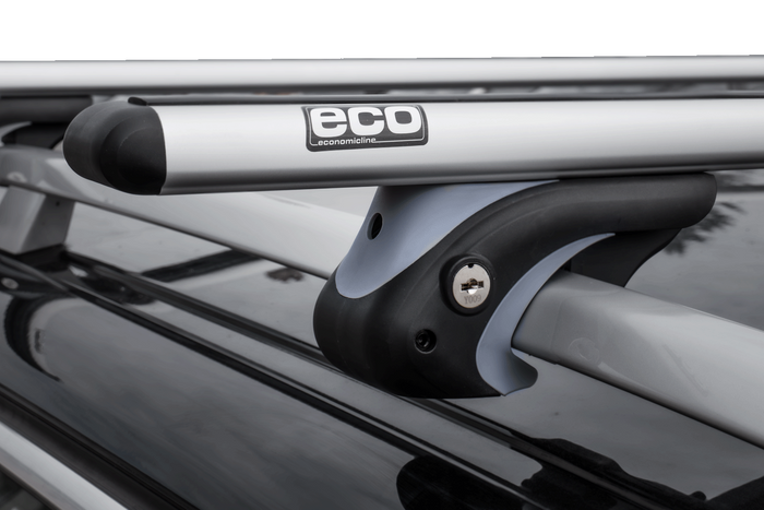 Střešní nosič Eco Alubase 135 - univerzální hliníkový nosič pro otevřené lišty