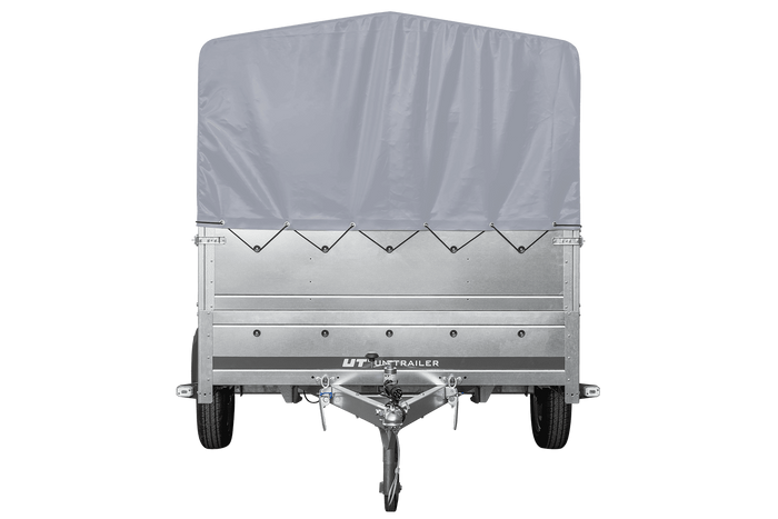 Přívěs Garden Trailer 265 KIPP s BIS bočnicemi, rámem H-800 a šedou plachtou