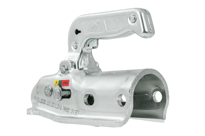 Kulové tažné zařízení STEELPRESS BC-3000.1D-00-00+Z2 pro přívěs o hmotnosti 3000 kg s trubkovou ojí 35-50 mm