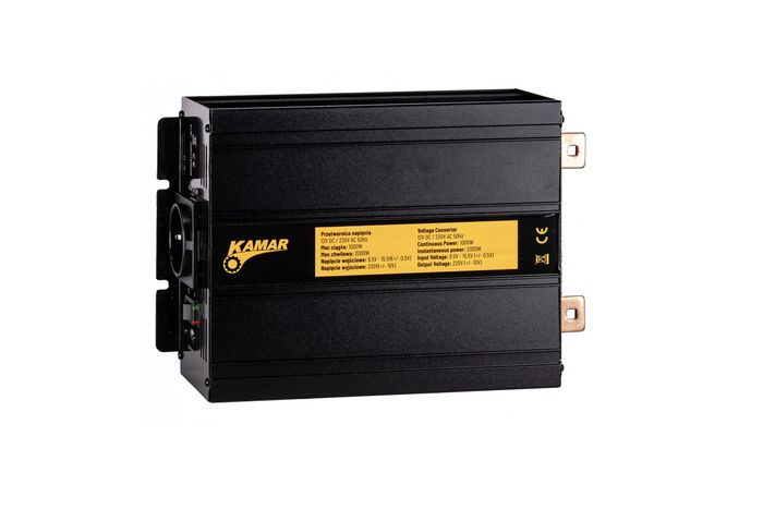 Měnič napětí 12V/230V (1000/2000W) KAMAR E1926