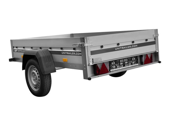 Přívěs s hliníkovými bočnicemi 200x125 Unitrailer Garden 201 KIPP ALU
