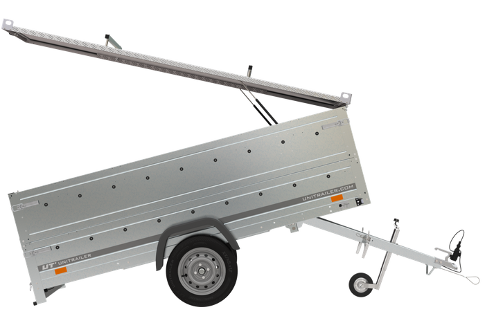 Jednonápravový přívěs 264x125 UNITRAILER GARDEN 264 KIPP s bočnicemi BIS a hliníkovou plachtou