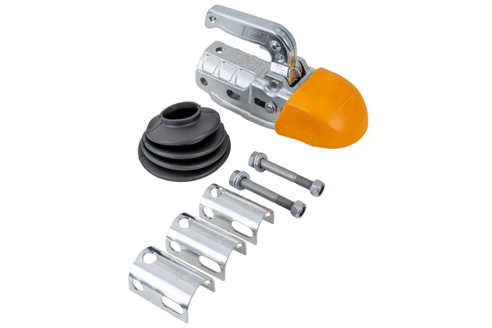 Kulové tažné zařízení STEELPRESS BC-3000C-00-00+Z3 pro přívěs o hmotnosti 3000 kg s trubkovou ojí 35-50 mm, litinové