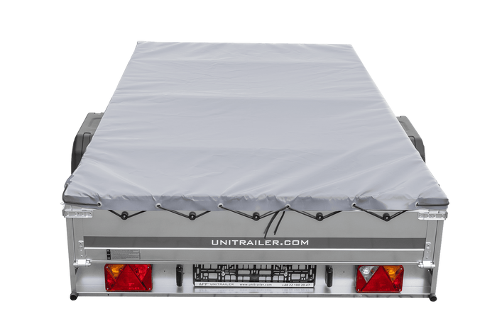 Přívěs pro auto 264x150 UNITRAILER GARDEN 265 KIPP s rámem H-0 a šedou plachtou
