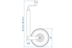 Oporné kolo ProPlus 341507 150 kg 48 mm 650-880 mm