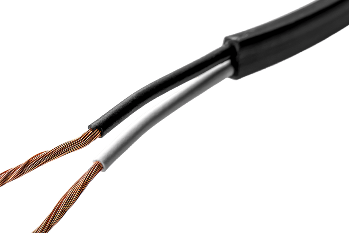 Dvoužilový plochý elektrický kabel TEXSIM YLY-Sp 2x1,5 - 1 m